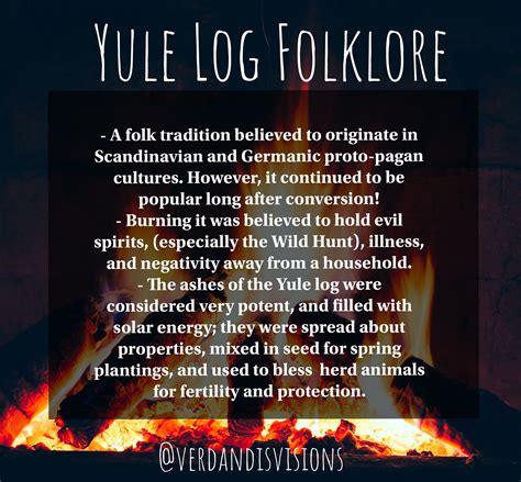 Yule log in pagan folklore
